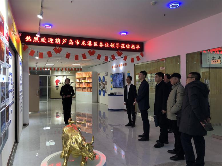 辽宁省葫芦岛市龙岗区常务副区长付国一行莅临4688美高梅集团集团考察财路大数据项目